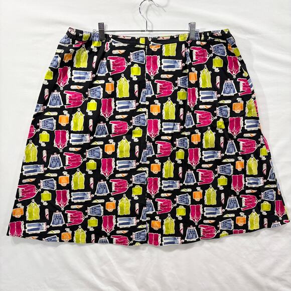 Valerie Stevens Plus Size 3X Skirt A-Line Vintage Stretch Fashion Print - Picture 13 of 13